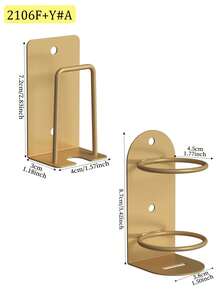 1/2 piezas Soporte de pared para cepillo de dientes eléctrico, organizador de almacenamiento de baño, adecuado para uso doméstico para guardar cepillo de dientes, soporte de cepillo de dientes, soporte de afeitadora, decoración de baño del hogar - Multicolor - Ver 14