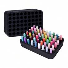 Nail Polish Organizer Holder Foam Pad With Slots For Storage 30 Bottles Nail Polish - Multicolor - View 12