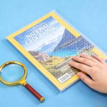 自粘透明磨砂封面，皮革纸材质，书籍封面，书籍保护膜，16K A4书籍教科书杂志保护套 - A - 查看 2