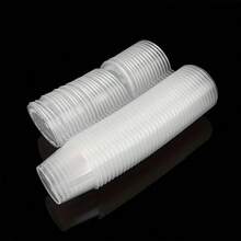 20/50pcs Kitchen Storage Containers With Lids, Small Soy Sauce Jars, Transparent Plastic Condiment Cups 0.85oz - Multicolor - View 8