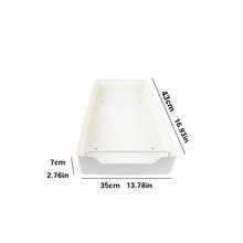 Pull-Out Kitchen Storage Box – No Drilling Required; Removable Single-Tier Design Saves Space - White - View 17