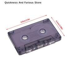 Casete de Color para Grabación de Audio, Carcasa de Casete Vacía, Carrete de Casete (Sin Núcleo Interior ni Caja Exterior) MSME - Negro - Ver 8