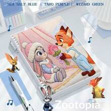 Zootopia Judy 高中筆記本－觸感舒適可拆卸活頁卡通練習本（隨機 1 款設計） - A5橫線本 - 查看 3