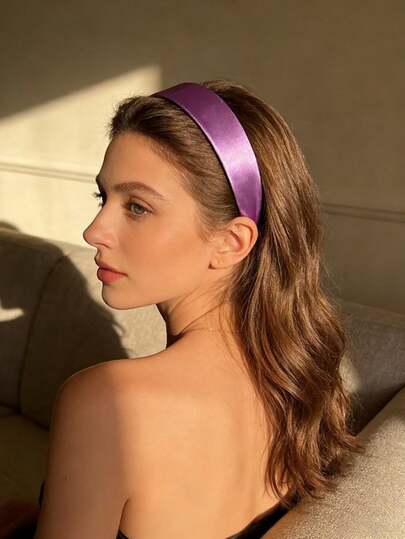 新款宽缎发带，多功能女士时尚发饰，适合派对、户外活动和优雅造型