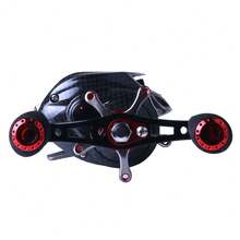 塑料机身双刹车18+1轴承铝合金线杯淡水海水两用渔线轮 - 彩色 - 查看 8