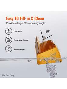 Drywall Flat Box, 10-Inch Wide Quick Clean, Aluminum Finishing Mud Box For Plasterboard, Wallboard, Sheetrock, Bonus Mudguard, Extra 2 Stainless Steel Blades (10/12-Inch) - one-size - View 5