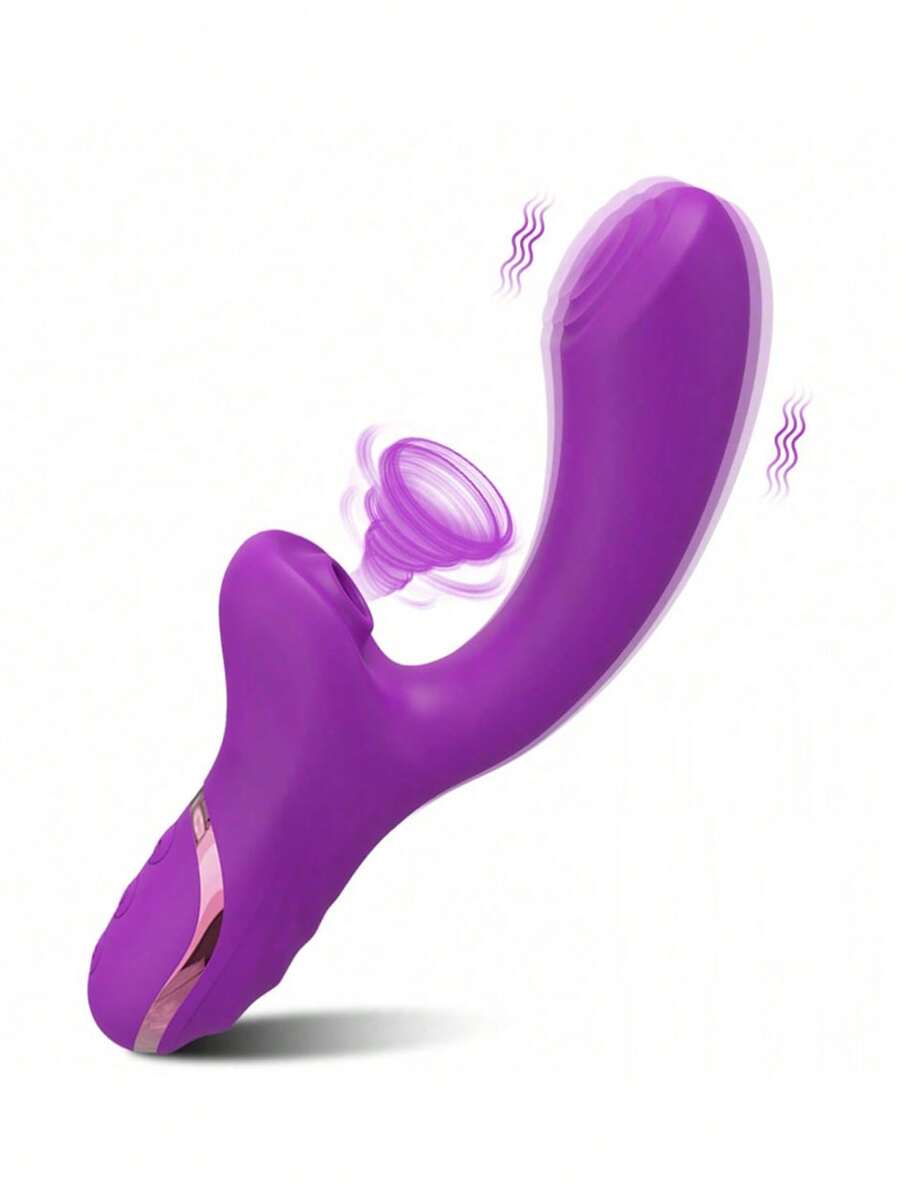 20-Mode Clitoral Suction Vibrator, Female Clitoral Suction Vacuum Stimulator, Female Sex Toy, G-Spot Clitoral Stimulator, Vibrator, Suitable For Ages 18 And Up. - Purple - View 1