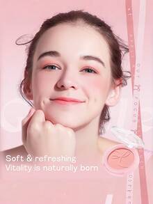 NOVO Matte Blush, Natural Contoured Flushed Cheeks, Nude Color, Korean Minimalist Style Blush, Suitable For Daily Makeup, Date Makeup, Gifts For Friends, Parties, Birthdays, Cute Y2K Style, Best Color - 03# Pure Desire Red Bean Paste - View 4