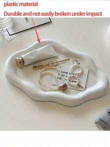 Modern Jewelry Organizer - Elegant Necklace, Bracelet And Earring Display Stand - Durable ABS Resin Tray - Perfect Gift For Men & Women, Suitable For Christmas, Birthday, Wedding, Valentine's Day - Decor For Vanity, Office Desk And Parties - Jewelry Storage Tray - Multicolor - View 10