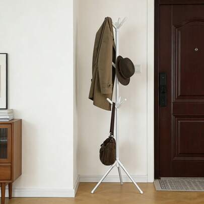 Perchero De Pie Para Ropa Con Desmontable, Perchero De Pie Forma De Árbol, Perchero De Piso, Estable Y No Se Cae Fácilmente Para Bolsas, Vestidos, Pantalones, Sombrero Decoración Minimalista 160cm
