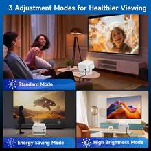 Magcubic 2026 Smart Projector Android 14 With Voice Assistant Voice Assistant Native1080P And Support 8K Full HD 1GB RAM+8GB ROM Storage Rotation Portable Brightness Projector - UK Plug(220-240V) - View 7