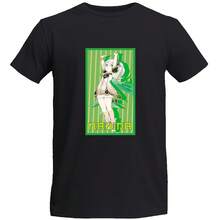 Playera para Hombre - Nahida- - Camiseta para Hombre Cuello Redondo - Color NegroBlanco - 100% Algodón - Anime Manga - Waifu - Manga Corta - Impresión alta resolución (S, Nahida, Negro) - Negro 2 - Ver 1