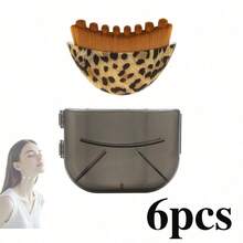 1/3 Stück neue Leoparden-Muster Lymphdrainage Gesichtsbürste, Trockenbürste für Gesicht, Kinn und Kieferlinie Lymphdrainage Massagegerät, ergonomisches Design passt präzise zur Haut, lindert Müdigkeit - Verschiedenfarbig - Übersicht 12