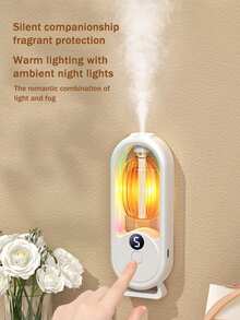 1pc USB Powered Air Freshener, Quiet Timer Mist Spray, Gradient Color Light Design, USB Rechargeable, Minimalist Portable Bedroom Essential Oil Diffuser, Car Aromatherapy Diffuser, Mini Aroma Therapy Machine - USB Aroma Diffuser - View 3