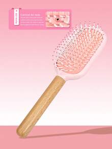 1pc Detangling Hair Brush, Super Soft Bristles, Easy To Brush Wet, Dry And Damaged Hair, Unisex, Suitable For Thick, Curly, Wavy Hair, Hair Cushion Brush, (Hair Brush), Hair Care Beauty Tool, Women Hair Accessory, Back To School Essential, Travel Essential - Multicolor - View 3