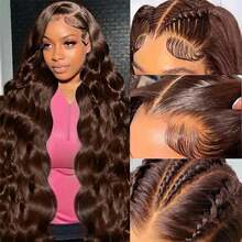 Blended Lace Wigs - Brown - View 6