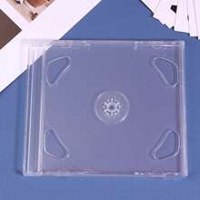 Caja de DVD de doble disco de plástico transparente, caja de paquete de almacenamiento de CD portátil, caja de DVD duradera, caja de almacenamiento de disco de DVD de CD grueso X5LL - 1 pieza - Ver 4