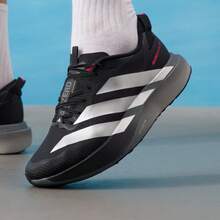Adidas ADIZERO EVO SL 男士竞速马拉松跑鞋 - 黑色/銀色 - 查看 2