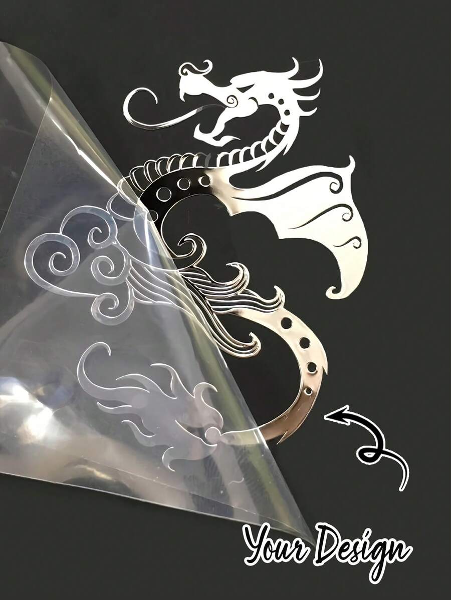 Customized Label Stickers, Customized UV Transfer Stickers, Vinyl Stickers, Name Stickers, Date Stickers, DIY Gifts, Handmade, Handwritten, Wedding Stickers, Gift Stickers. Customizable Holographic Name Stickers Suitable For Glass, Cups, Scrolls, Balloons, Fashion Design, Crystal Clear Self-Adhesive Labels - Multicolor - View 1