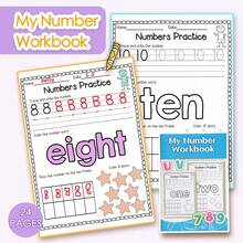 Numbers Practice Workbook – Number Tracing And Writing With Counting Activities, Number Order Exercises And Simple Math Tasks, Clear Practice Pages, Builds Number Recognition, Hand Control And Early Math Confidence - Numbers Workbook - View 4