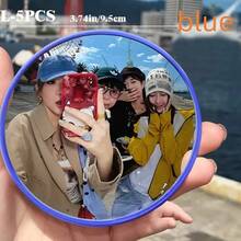 Handheld Convex Mirror, Wide Angle Lens, Travel Photography Gadget, Small Round Mirror For Photo Taking, Available In Large And Small Sizes. Convex Mirror Wide Angle Shooting, Must-Have Travel Gift Mirror For Friends, Selfie Accessory, Compact Design, Valentine's Day Couples Photo Mirror, High-Quality Reflection, Content Creator Accessory - Multicolor - View 31