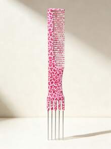 钢针挑染梳 5针染发尾梳 专业化妆师造型梳 可选花纹/豹纹图案 - 彩色 - 查看 6