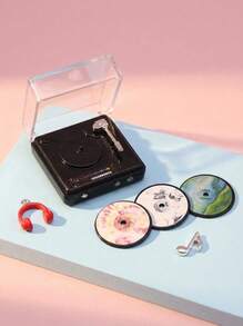 POKOJA LAND Mô hình máy nghe nhạc CD mini, đồ trang trí phòng thu nhỏ tự làm, quà tặng sưu tầm cho người đam mê và yêu thích - Nhiều màu - Xem 3