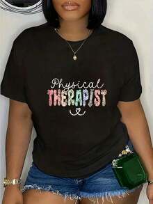Physical Therapist Pt Physical Therapy Physical Therapist T-Shirt, Small, - Black - View 1