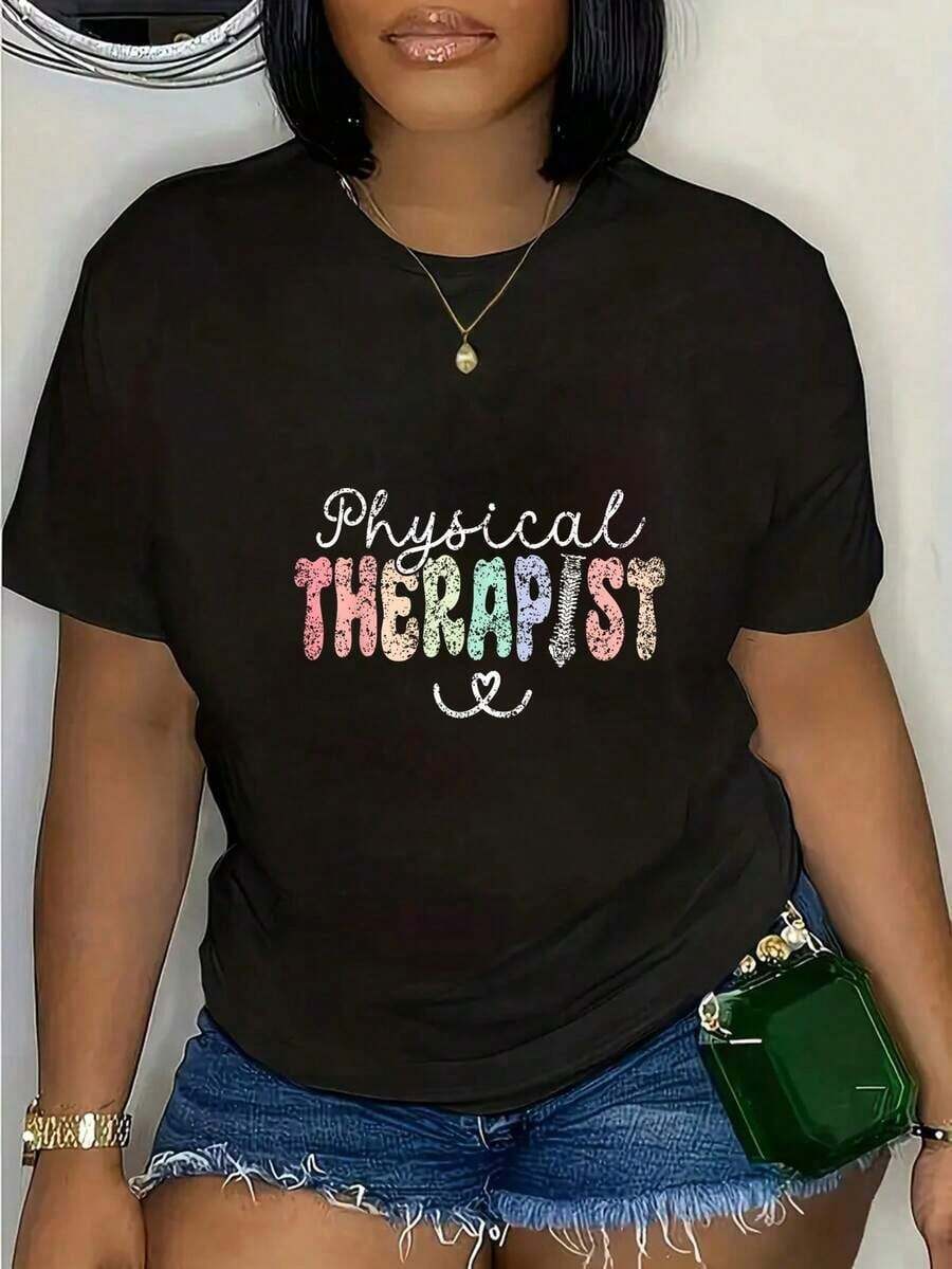 Physical Therapist Pt Physical Therapy Physical Therapist T-Shirt, Small, - Black - View 1