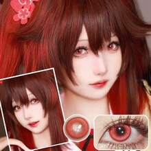 Lalens6 Months Disposal Magic Pop Gary Crystal Green Blue Rose Red For Eyes 14.2mm 8.6mm New Arrival Phù hợp với mọi khuôn mặt nữ và giúp mắt to hơn, thích hợp cho Halloween, tiệc tùng, cosplay, trang điểm. - Dùng một lần hàng năm - Xem 19
