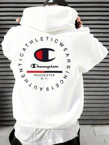 New Autumn/Winter 2025, Stylish Crewneck Sweatshirt And Cap For Men, Casual And Warm, Pocket And Bodice Design, Perfect For Daily Casual Trips In Autumn/Winter, Christmas Dress For Day Of The Dead, Comfortable And Washable Fabric, Sports Hoodie To Send To Friends, Husband, Boyfriend, Men's Sweatshirt, Christmas Clothing, Family Christmas Pajamas, Christmas Sweatshirt, Couples Sweatshirts, Men's Jacket, Anti-Social Club, Christmas Sweatshirt, Men's Winter, Men's Thermal Clothing, Men's Clothing, Hoodies, Black Sweatshirt For Men - 白色 - 查看 2