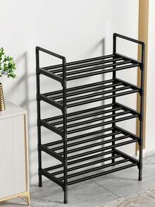 1 pieza Estantería de zapatos pequeña de 45 cm de ancho, mejora la utilización del espacio, minimalista a prueba de polvo y resistente, de moda, fácil de desmontar y portátil, adecuada para sala de estar, dormitorio, oficina en casa, almacenamiento de múltiples capas, regalo de Navidad, accesorios y estilos enviados al azar - Multicolor - Ver 4