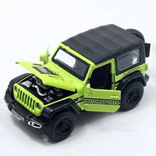 1:36 Scale Four-Door Hardtop Convertible Alloy Model Off-Road Vehicle Display Piece.- Compact And Exquisite. - Perfect As A Gift Or Desk Ornament. - Multicolor - View 9