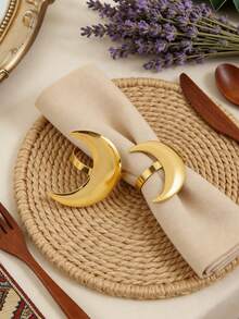 4-12pcs Zinc Alloy Letter Napkin Rings, Suitable For Ramadan, Eid Al-Adha, Dining Table Decor, Home Decor - Multicolor - View 10