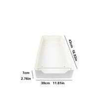 Pull-Out Kitchen Storage Box – No Drilling Required; Removable Single-Tier Design Saves Space - White - View 15