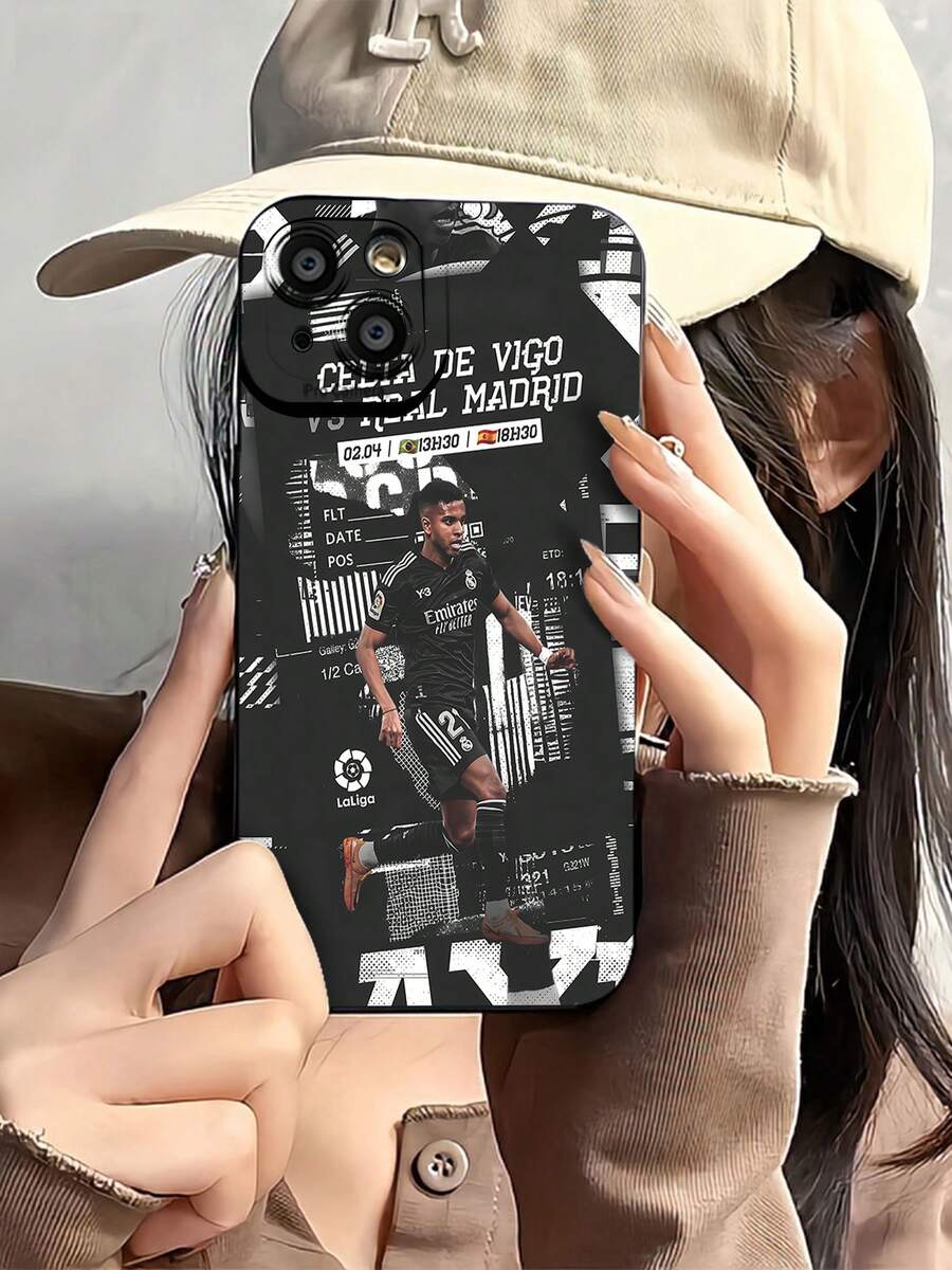 Póster del partido de fútbol del . Esta elegante funda es compatible con los modelos  17, 16, 15, 14 Pro Max, 13, 12, 11, XR y XS Plus. Fabricada en silicona TPU, ofrece protección contra golpes y caídas, además de una sensación superior. Es un regalo ideal para familiares, amigos y seres queridos, y una opción perfecta para San Valentín.fundas para ,fundas,accesorios para celular,fundas para celular,fundas para  13,funda  13,funda  16,funda  17 pro max,funda  15,fundas para  16,fundas  11,fundas ,Copa del Mundo - Negro - Ver 1