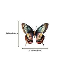 50张复古卡通蘑菇、植物和蝴蝶贴纸 - 透明PET材质，适用于日记本、冰箱、手机壳和DIY手工制作 - 50PCS - 查看 8