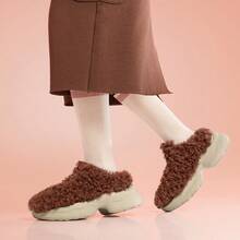 Fabric Bubble Gum Fashion Versatile Fleece Non-Slip Wear-Resistant Low-Top Casual Shoes Chestnut-Brown Casual Shoes Women AGCU552-2 - 彩色 - 查看 8