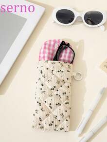 Fashionable Scratch-Resistant Glasses Protective Case, Flip Cover Minimalist Printed Cute Eyeglass Pouch, Portable - Multicolor - View 8