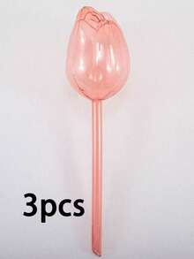 Pink Tulip Self-Watering Globe, Plastic Leakage Drip Irrigation Tool, Suitable For Indoor/Outdoor Potted Plants, Hanging Baskets, Gardening Tools, Lawn Care Accessories, Patio Irrigation, Perfect Gift For Gardening Enthusiasts, Extends Watering Time - Tulip - View 12