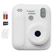 2.4英寸屏幕,儿童即时打印相机,1080P自拍数码相机,便携式旅行玩具,适合3-12岁男孩女孩,完美的生日礼物 - 彩色 - 查看 24