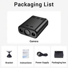 5MP HD Mini WiFi Camera - Built-In Battery, Remote Monitoring, Infrared Night Vision, Portable Camera, Supports O-Kam Pro APP - Black - View 10