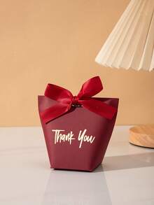 5/10个装迷你礼盒，纯色特种纸礼盒，烫金“谢谢”字样，配缎带蝴蝶结。非常适合盛放圣诞糖果、零食、巧克力和小礼物。也适用于婚礼、派对、生日庆典和节日装饰等场合。 - 多色-梯形盒 - 查看 16