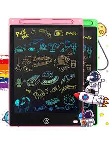Tableta de escritura LCD de 8.5 pulgadas, pizarra electrónica para niños, pizarra para dibujar, pizarra para pintar, pizarra de juegos, pizarra de dibujo para niños, pizarra mágica para dibujar, bloc de dibujo, adecuado para juguetes de aprendizaje para niños - Multicolor - Ver 2