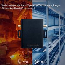 H927 Industrial Grade 4G Router 150Mbps LTE CAT4 SIM Card With External Antenna Support 10 Wifi Users-EU - Black 1pc - View 5