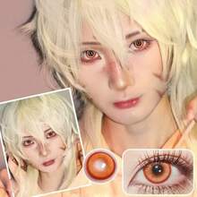 Lalens6 Months Disposal Magic Pop Gary Crystal Green Blue Rose Red For Eyes 14.2mm 8.6mm New Arrival Phù hợp với mọi khuôn mặt nữ và giúp mắt to hơn, thích hợp cho Halloween, tiệc tùng, cosplay, trang điểm. - Dùng một lần hàng năm - Xem 18