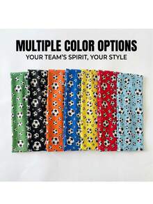 Fashion Football Print Headband, Elastic Football Print Party Sports Fitness Yoga Sweatband Football Bohemian Polyester Headband, All Season - Multicolor - View 8