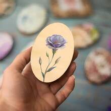 Hộp đựng kim bằng gỗ có nam châm, thiết kế hoa văn, lý tưởng để đựng chỉ thêu và các vật dụng may vá. - A - Xem 2