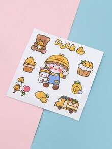 1/3/4/5/6/7pcs Hair Styling Tool Set, Includes Brush, Spray Bottle, Clear Water Bottle, Rat-Tail Comb, Hairline Shaping Brush, Suitable As New Year Gift For Girls, Comes With Cute DIY Stickers (Random Style) - Pink - View 11