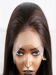 【自然黑】28英寸长直发合成假发，适合女性，耐热纤维，日常及派对佩戴皆宜，派对假发，柔顺直发假发，假发配件 - 彩色 - 查看 5